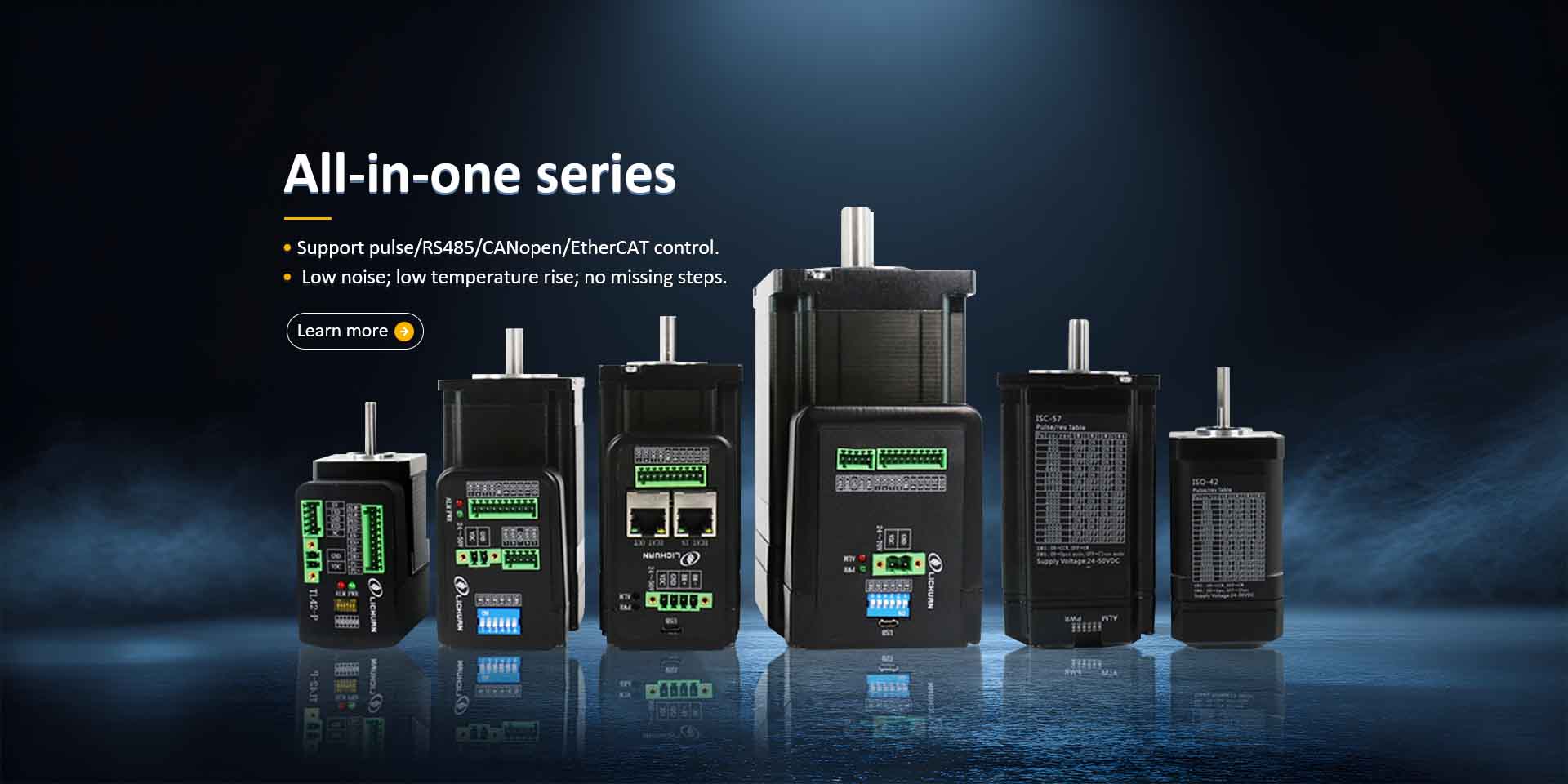 Китай Интегрированные шаговые двигатели с замкнутым контуром и открытым контуром Поставщики